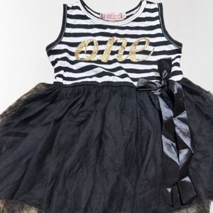 Black "One" Tutu Dress  4118   12-18 months (80) NWT Boutique